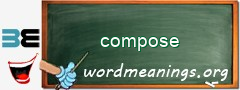 WordMeaning blackboard for compose